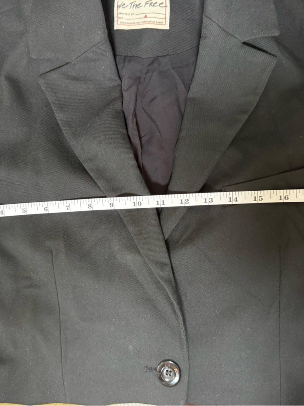 We The Free Cropped Black Blazer Jacket - Picture 10 of 10